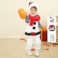 thumbnail image 2 of Mercatoo Toddler Baby Boy Girl Winter Christmas Set Xmas Snowman Hoodies Tops and Pant 3Pcs Outfits with Hat Sets, 2 of 9