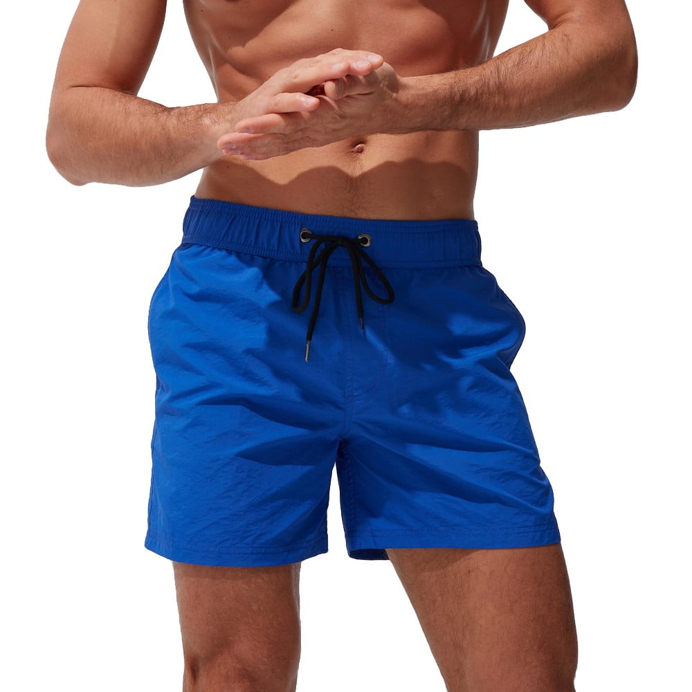 KaLI_store Shorts Men Mens Swim Trunks with Compression Liner Quick Dry