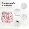 thumbnail image 4 of Bixox Women's Rose Flowers pattern 2 in 1 Running Shorts - Lightweight Athletic Workout Gym Yoga Shorts Liner with Pockets - Small, 4 of 7