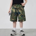 thumbnail image 2 of Angala Toddler Boys Shorts Elastic Waist Cargo Shorts Summer Dailywear Casual Loose Fit Breathable Kids Shorts Size 5-6 Years, 2 of 7