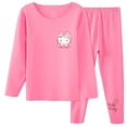 thumbnail image 3 of Conjunto de ropa interior térmica para niños de Hello Kitty, ropa de Otoño/Invierno para niñas, pantalones largos, ropa de casa en pijamas grandes para niños, 3 of 4
