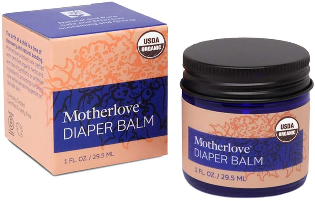 Motherlove Diaper Balm (1 oz) Organic Herbal Diaper Rash Cream—Zinc