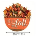 thumbnail image 2 of Pumpkin Wooden Welcome Door Hanging Home Window Wall Decoration, Sturdy Odorless Design With Hello Fall Maple Leaf Accents, Indoor Outdoor Versatile Decoration For, 2 of 7