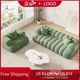 thumbnail image 2 of High Quality Cream Clouds Sofa Green Straight Free Shipping Comfort Couch Customized Small Family Divano Letto Home Furniture My Lux Decor Round, 2 of 16