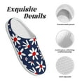 thumbnail image 5 of Kdxio Daisy Flowers Women's Men's Slippers Plush Slip-On House Slipper for Winter Indoor Soft Cushion Non-slip Fluffy Slides Slippers-39/40, 5 of 7