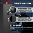 thumbnail image 4 of Kavey 5-6 Gun Safe, Fingerprint Gun Safe with Inner Cabinet, Long Gun Safe with Adjustable Shelf & Pistol Bag, Gun Cabinet for Shotguns with Dual Alarm System & Mute Mode, 4 of 11