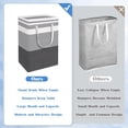 thumbnail image 3 of Cesto de Ropa 3 Piezas Cesto de Lavandería Autoportante Impermeable Plegable Alto con Asas para Transporte Ropa Toallas Familia y Dormitorio Gris Degradado 75 L, 3 of 7
