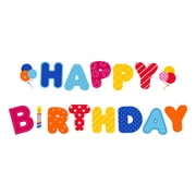 Way to Celebrate Party Plastic "Happy Birthday" Letter Yard Sign, Multi Colors