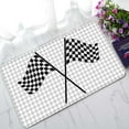 thumbnail image 1 of YUSDECOR Racing Flag Home Decor Floor Mat Area Rug Doormat Size 18x30 Inches, 1 of 1