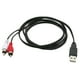 thumbnail image 3 of Enchufe a 2 Cables RCA AV Cable Conector Adaptador Auxiliar, 3 of 9