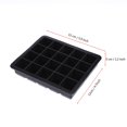 thumbnail image 4 of 20 Grid Silicone Ice Cube Tray (Black), 4 of 4