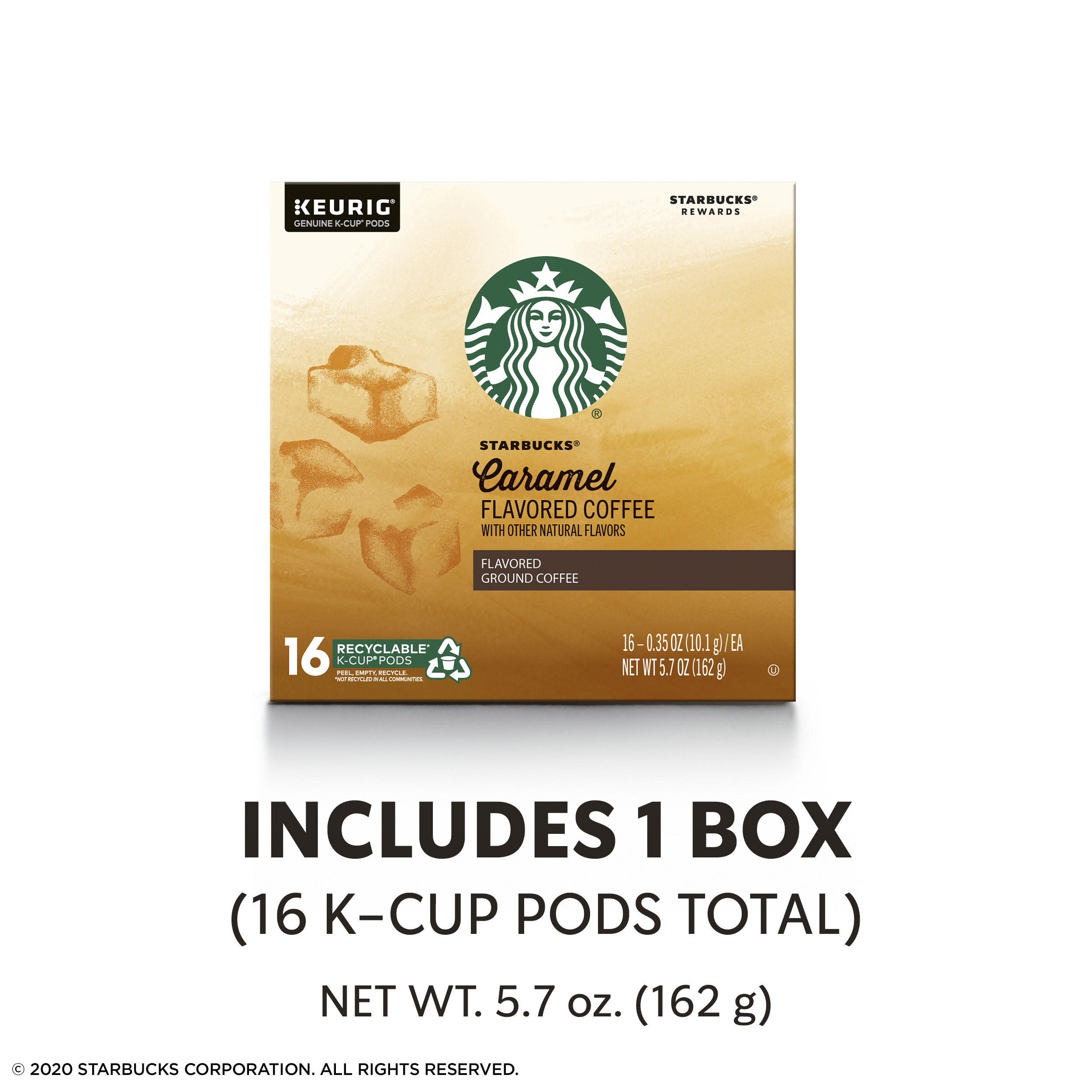 Starbucks Medium Roast K-Cup Coffee Pods — Caramel for Keurig Brewers — 1 box (16 pods) - image 3 of 5