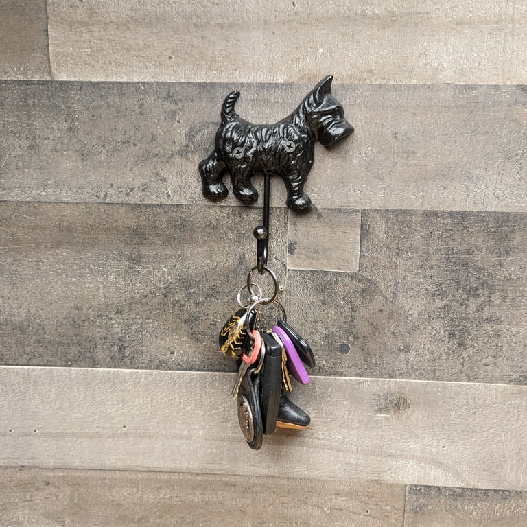 Scottie Dog Hook Wall Mount Hat Coat Hanger Pet Leash Holder Key Ring Storage Scottie Dog Hook Wall Mount Hat Coat Hanger Pet Leash Holder Key Ring Storage