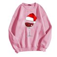thumbnail image 4 of Kaemgyyd Womens Casual Winter Warm Sweatshirt Casual Loose Sherpa Lined Pullover Christmas Print Fall Fashion Clothing, 4 of 4