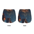 thumbnail image 5 of Lsque Cowboy Boots Under Starry Sky Printed Women's Running Shorts with Liner Pockets,Elastic Quick Dry Workout Athletic Gym Yoga Shorts,Womens High Waist Shorts-X-Large, 5 of 9