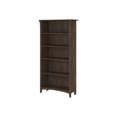 thumbnail image 1 of Bush Furniture Salinas Tall 5 Shelf Bookcase in Ash Brown Distressed Style Book case Bookshelf for Bedroom, Living Room Pantry Tall Bookcase Book Shelf for Bedroom, 1 of 10