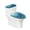 Peacock, variant on HELLHERO Comfortable and Practical for Household Universal Lid Cover Set for Toilet Adjustable Stretch Stretch Fit Cosmic Astrology Theme
