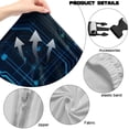 thumbnail image 6 of TSOVTHRID Blue Mechanical Chip Print Set of 4 Gaming Chair Covers with Armrest Covers Anti-Slip Stain Resistant Gaming Chair Cover Set Stretch Computer Chair Seat Slipcovers, 6 of 7