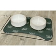 thumbnail image 2 of Simply Daisy Feather Pattern Bone Shape Pet Feeding Mat for Dogs, 2 of 3