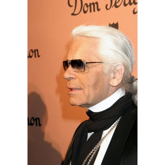 Karl Lagerfeld At Arrivals For Unveil The Night With Dom Perignon Vintage 1998, Skylight Studios, New York, Ny, Thursday, June 02, 2005. Photo By Rob RichEverett Collection Celebrity (8 x 10)
