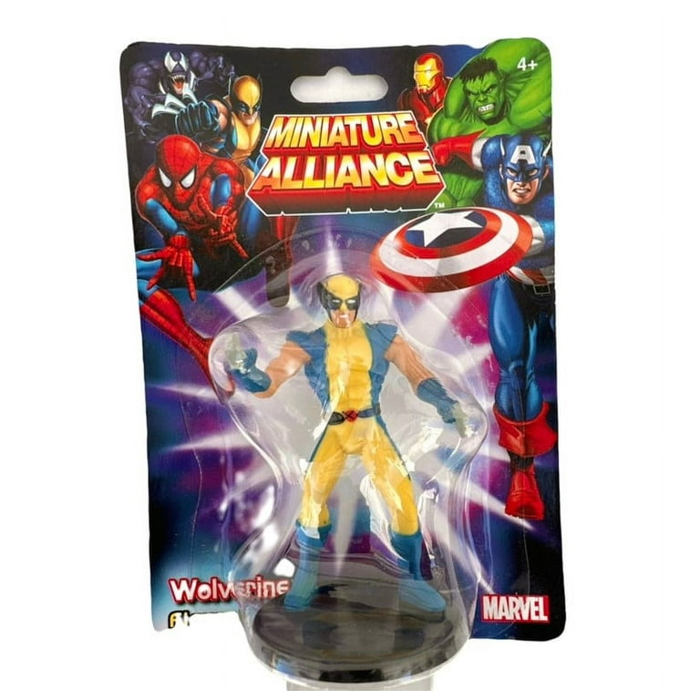 marvel ミニチュアフィギュア Miniature Alliance Marvel Spider-Man Hulk, Wolverine and Venom PVC