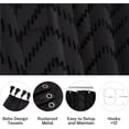 thumbnail image 6 of Wehilion Boho Shower Curtain, Woven Fabric Shower Curtain,Tufted Chevron Striped Modern Chic Textured Minimalist Bathroom Shower Curtain, 6 of 14