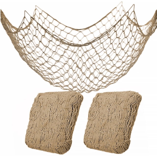 Pack de 2 redes de algodón para decoración de fiesta, 200 x 100 cm, de Bealt