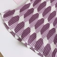 thumbnail image 5 of Toddler Pants Kids Summer Lightweight Wide Leg Print Trousers Stylish Girls Purple 4-5 Years, 5 of 5