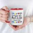 thumbnail image 3 of CafePress - Someone With Autism Loves Me Mug - 11 oz Ceramic Mug - Novelty Coffee Tea Cup, 3 of 3
