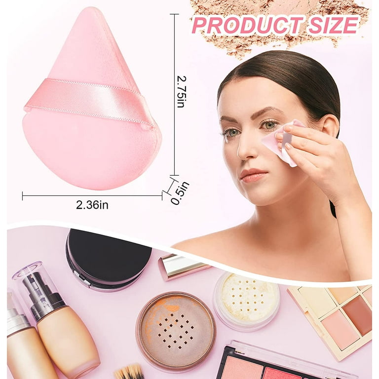 Cosmetic Sponges,8 Pcs Latex Makeup Puff Wedges Foam Sponge Blender Beauty  Powder Puff For Liquid Cream Makeup Tool