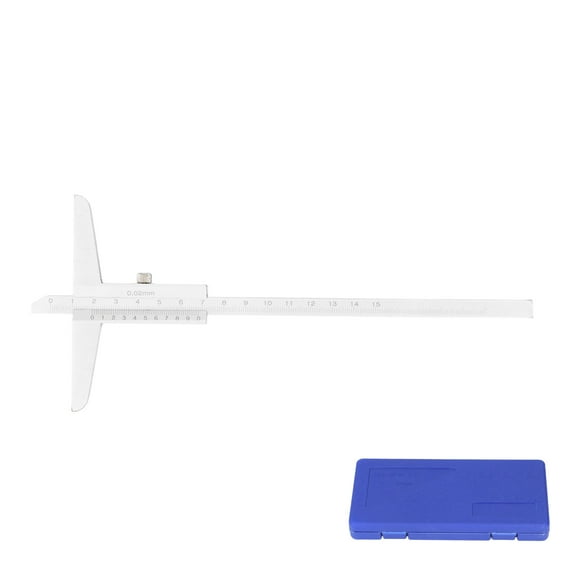 Depth Vernier Caliper, Vernier Calipers High Carbon Steel Non Gravel For Mechanical Engineering 0-150mm