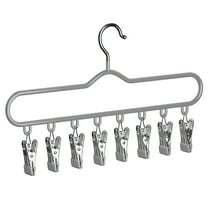 WEGFTDUOP Stainless Steel Hook Drying Rack With Clips Multifunctional Clothes Drying Rack Suitab