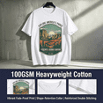 thumbnail image 6 of Men's 100% Cotton Short Sleeve Crewneck Graphic T-Shirt, Soft Breathable Moisture Wicking Casual Basic S-3XL, 6 of 7
