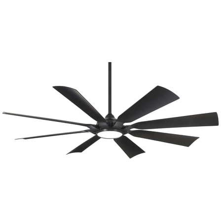 Open Box 65" Minka Aire Future Coal LED Outdoor Ceiling Fan with Remote