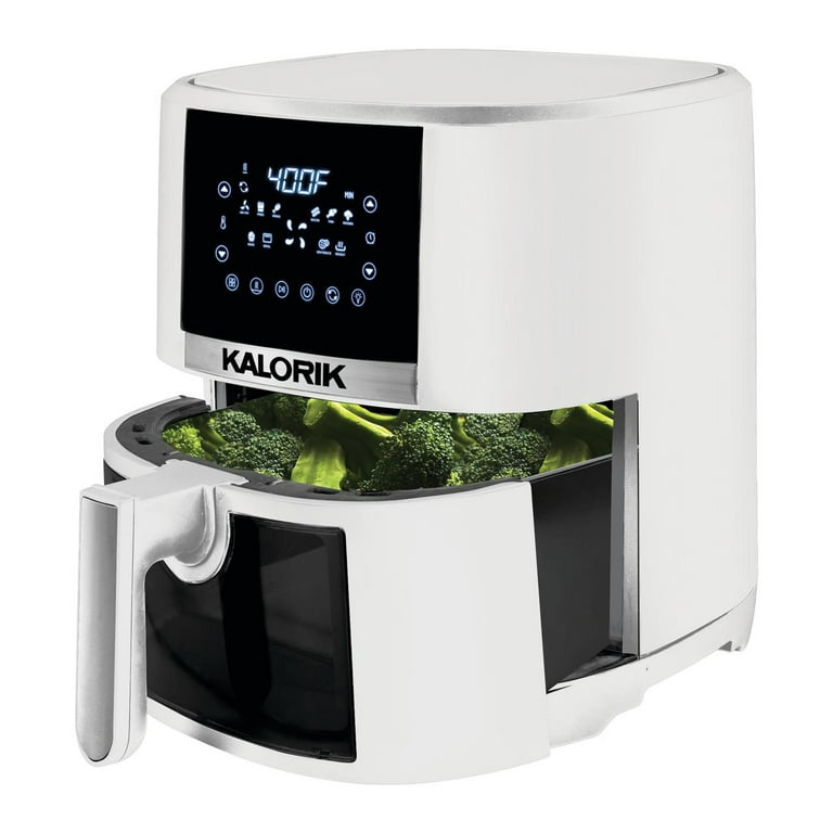 Kalorik® 5 Quart Air Fryer with Ceramic Coating and Window, New, 13.5 in 