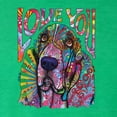 thumbnail image 2 of Wild Bobby, Colorful Beagle | Dogs Love You | Dean Russo Art Animal Lover Mens Premium Tri Blend T-Shirt, Envy, XX-Large, 2 of 6