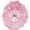 Pink, variant on Fiore Hand Blown Art Glass Wall Décor with Floral Finial Centerpiece, Blue, 14" Diameter