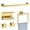 5-pcs Gold, variant on Brushed Gold Towel Bar Set Towel Holder Set,10-Piece Gold Bathroom Hardware Accessories Set,Stainless Steel Towel Rack Set for Bathroom Wall-Mounted,23.6-Inch