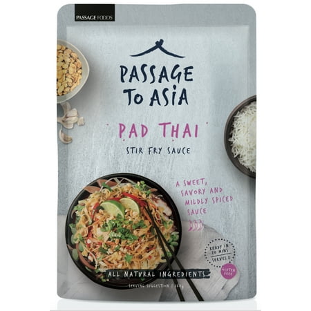 (2 Pack) Passage to Asia Gluten Free Mild Pad Thai Stir-Fry Sauce, 7.0 (Best Pad Thai Houston)