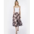 thumbnail image 4 of Falda midi flores negras AMAD Casual para mujer Talla M, 4 of 5