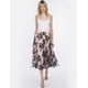 thumbnail image 4 of Falda midi flores negras AMAD Casual para mujer Talla L, 4 of 5