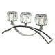 thumbnail image 3 of Candelabro de 3 brazos de vidrio Tealight perfecl Candelero para banquete Boda Sala de estar Decoración del hotel, 3 of 8