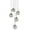 Black, variant on SC13195BK Artcraft Lighting Pinpoint - 5 Light Pendant In Urban Style-15.75 Inches Tall and 22.1 Inches Wide