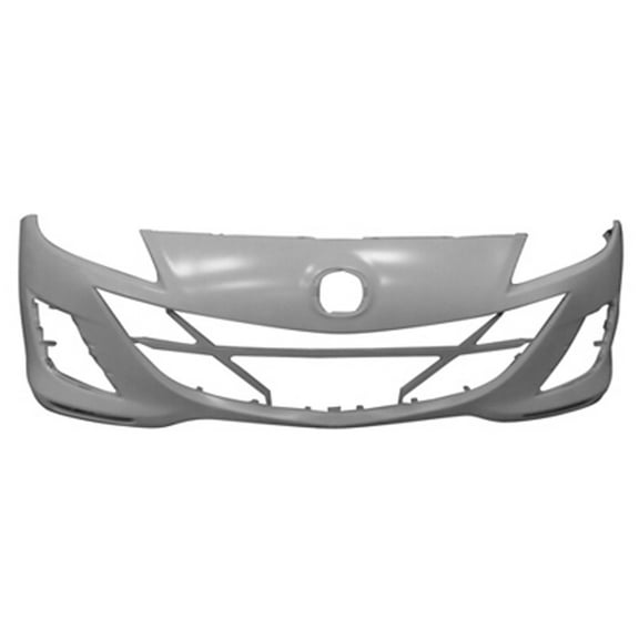 New Aftermarket  CAPA Unpainted Front Bumper Cover Replaces BCW850031JBB For 2.0L Engine fits 2011 Mazda 3 Sport GS Hatchback 4-Door 2.0L 2000CC 122Cu. In. l4 GAS DOHC Naturally Aspirated