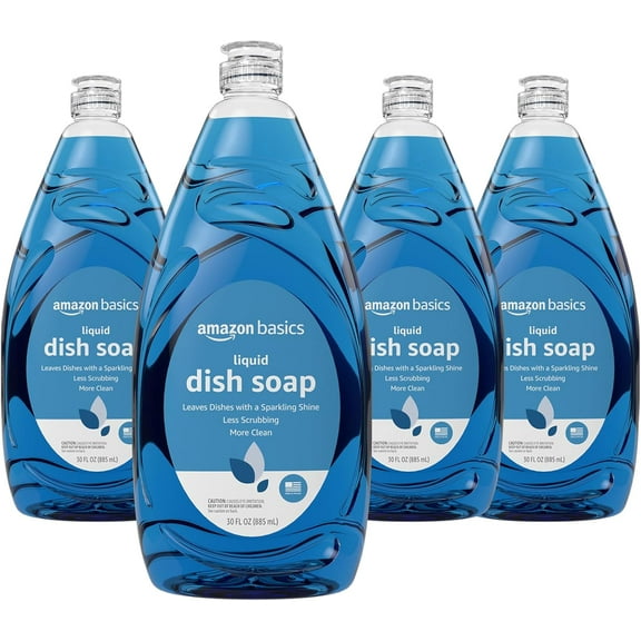 Dish Soap, Fresh Scent, 30 fl oz, Pack of 4