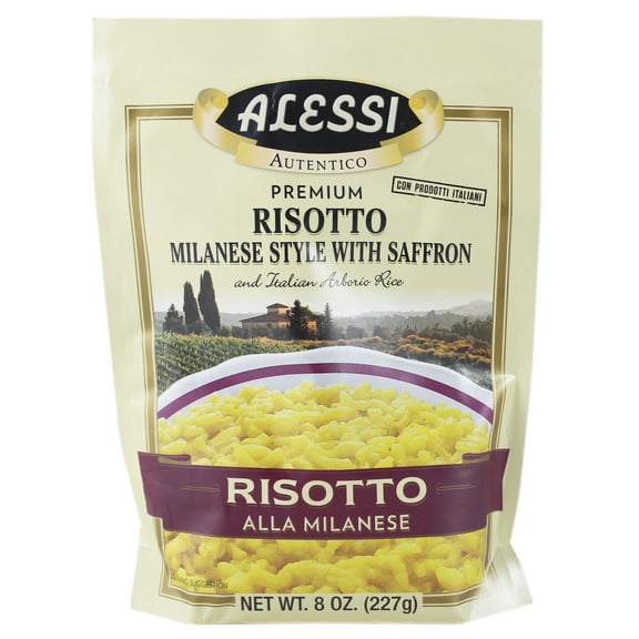 3 Pack of Alessi Milanese Style Risotto with Saffron - 8 oz (Packaging Varies)