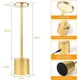 thumbnail image 2 of Rechargeable portable LED mesa lamp con 5000mah battery, moderno cream color, stepless dimming, suitable para restaurant, dormitorio, bar, camping & coffee shop (gold/negra - gold), 2 of 5
