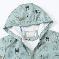 thumbnail image 4 of PINQI Clearance Coats Children Down Overcoat Boys and Girls Small Children Spring Fall and Winter Casual Wind Printing Light Fashion Hooded Jacket(Mint Green,4-5 Years), 4 of 8