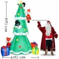 thumbnail image 3 of 8ft Inflatables Christmas Tree Outdoor Decoration, Blow Up Giant Xmas Tree with 3 Gift Boxes and Build-in LEDs for Indoor Outdoor Yard Garden Lawn Décor, 3 of 7