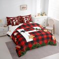 thumbnail image 3 of Manfei Merry Christmas Bedding Comforter Set 7 Pieces for Teens, Monogrammed P Full Bedding Set, Initial Letter Reversible Fitted Sheet Flat Sheet, Breathable Home Decor, 3 of 7